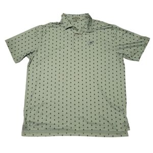 Peter Millar Shirt Men Skull Print Summer Comfort Polo Golf 2XL